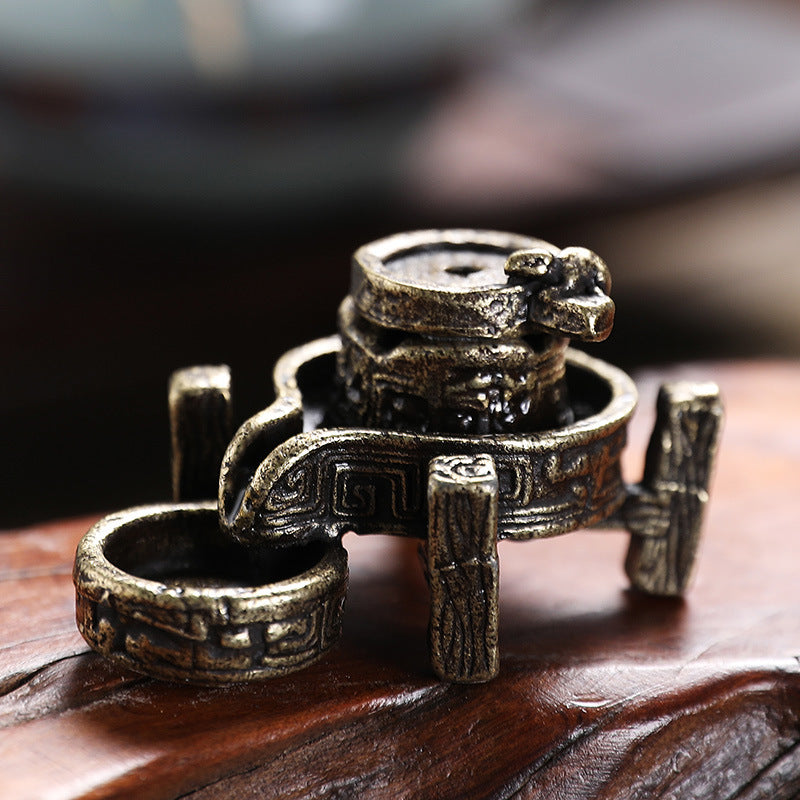 Creative Small Stone Mill Backflow Incense Burner